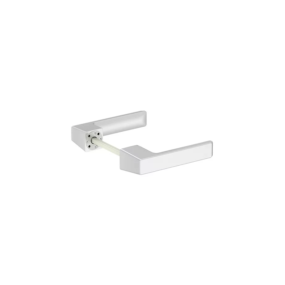 Minimalist Alfa Door Handle Set White