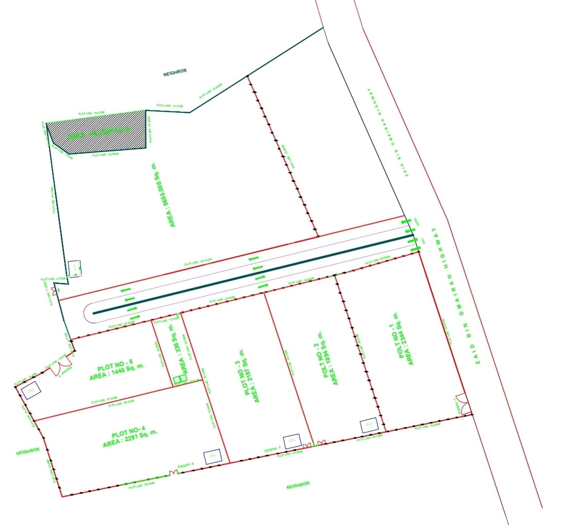 For rent, vacant lands, walled, the sadad is on the main street