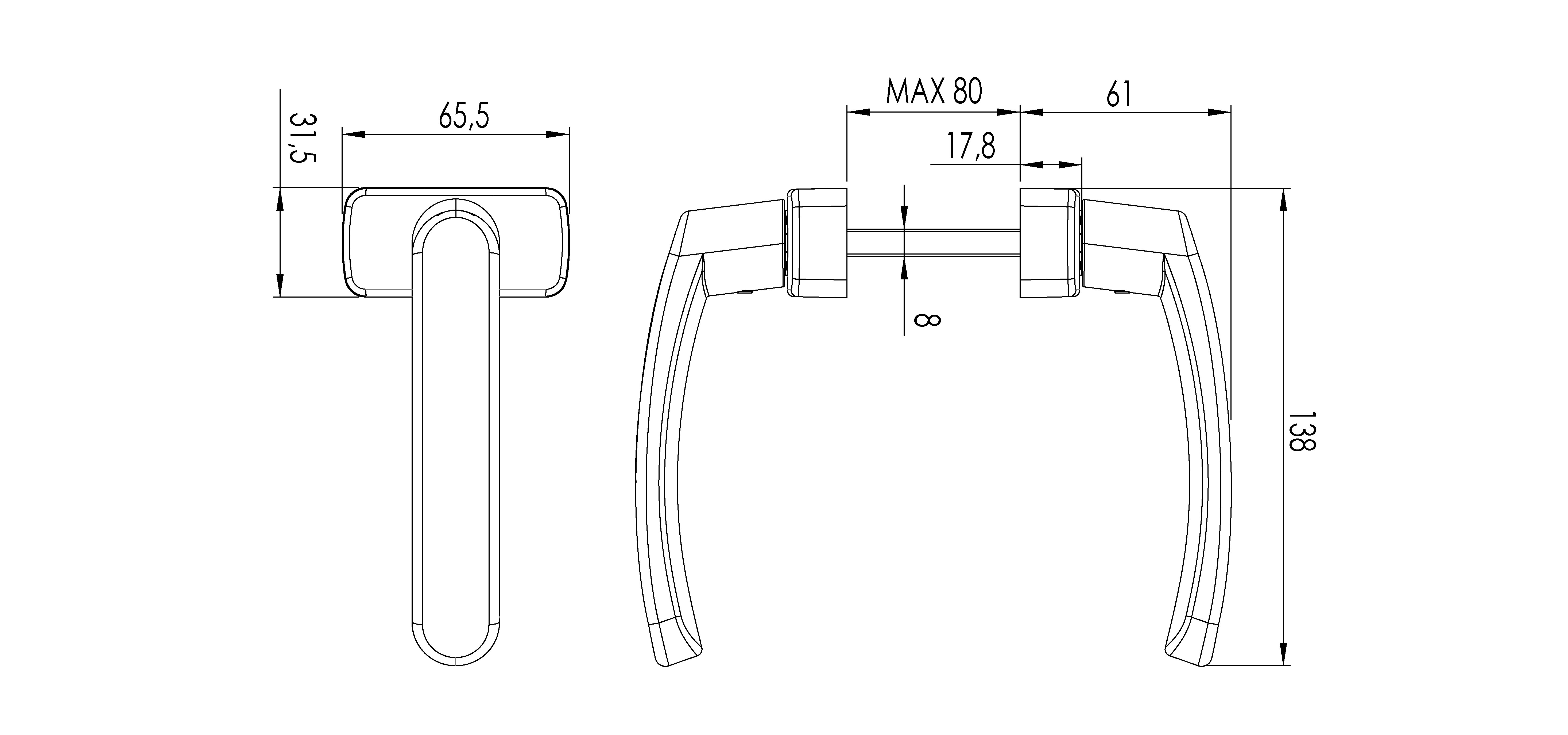 STAC-DOOR HANDLE