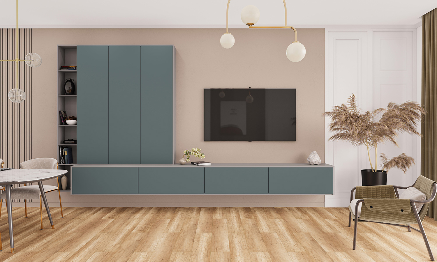 Kastamonu - Ocean Blue - MDF 1220 mm x 2800 mm (Normal 18 mm)