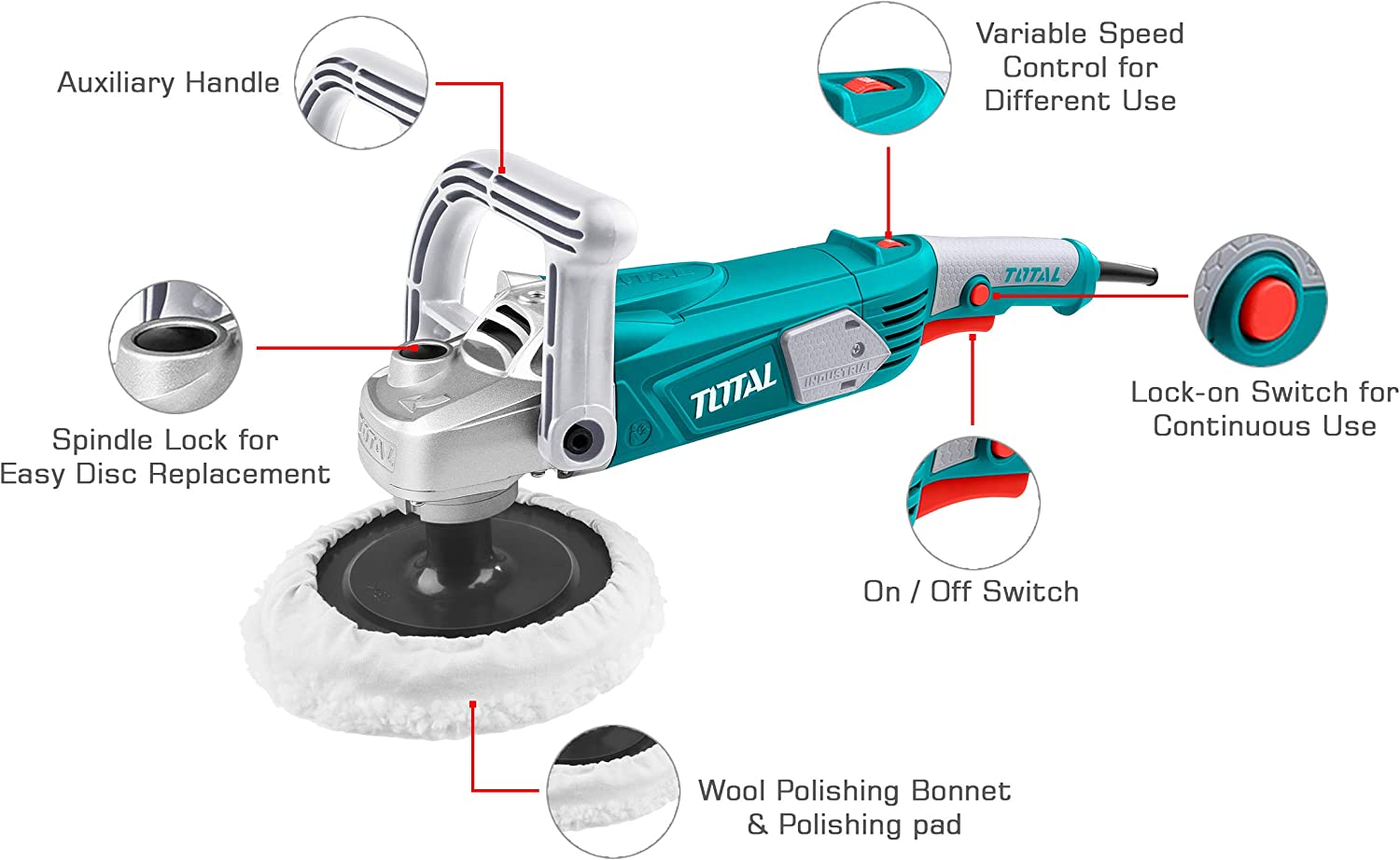 Buy Toatal angle polisher online on Qetaat.com