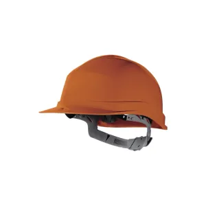 Zircon 1or Orange Safety Helmet Manual Adjustment Deltaplus