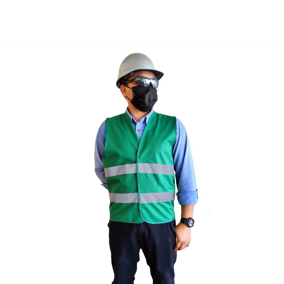 Reflective Vest Green Hv Tape