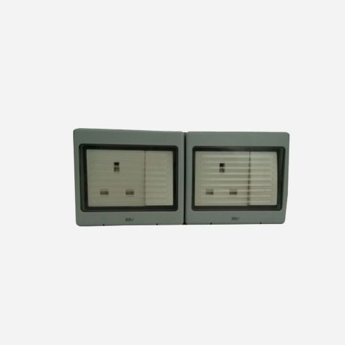 Buy WP3002 13A TWIN SWITCHED SOCKET OUTLET WEATHER PROOF IP56 Online on Qetaat.com