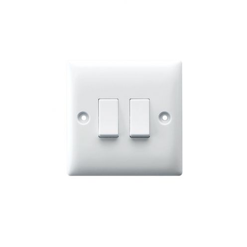 Buy W1005 10AX2 GANG 2 WAY SWITCH PLATE Online on Qetaat.com