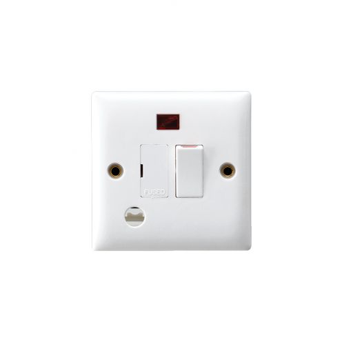 Buy W4008 13A FUSED & D.P SWITCHED SPUR UNIT WITH NEON & FLEX OUTLET Online on Qetaat.com