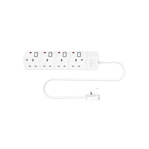 Buy EB4NS1B extension socket 13a 4g 3mtr w/switch & neon RR Online on Qetaat.com