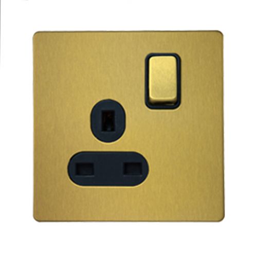 Buy RR, Vivan, Single Switch Socket, 13A, VN6658M-B-BG Online on Qetaat.com