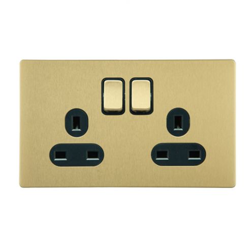 Buy RR Vivan, Twin Switch Socket,13A , VN6662M-B-BG Online on Qetaat.com