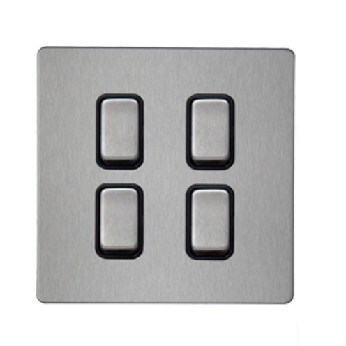 Buy RR Vivan, 10A 4 Gang 1 Way, BSS, VN6698M-B-BSS Online on Qetaat.com