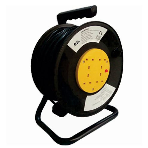 Ebc10Mt-Un Cable Reel 4 Gang Universal Socket Lighted Switched 10M Cable