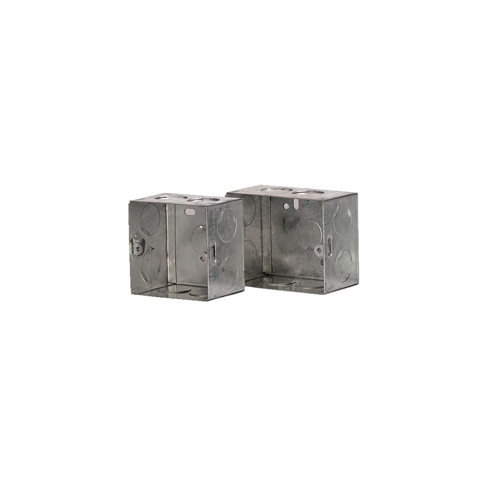 Rr-7535E,1 Gang Flush Metal Box,75X75X35Mm