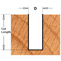 Buy CMT- Contractor Straight Bit D6x25.4x57 S=8 DX Online | Power Tools | Qetaat.com