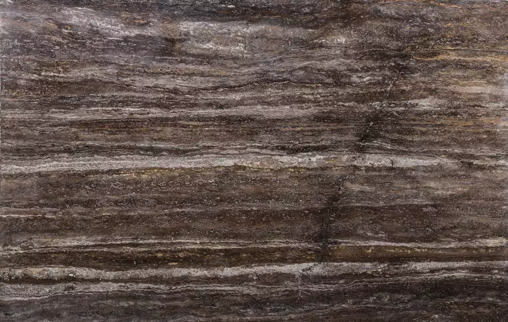 Buy Dark Silver Travertine Marble Slabs Online On Qetaat.com