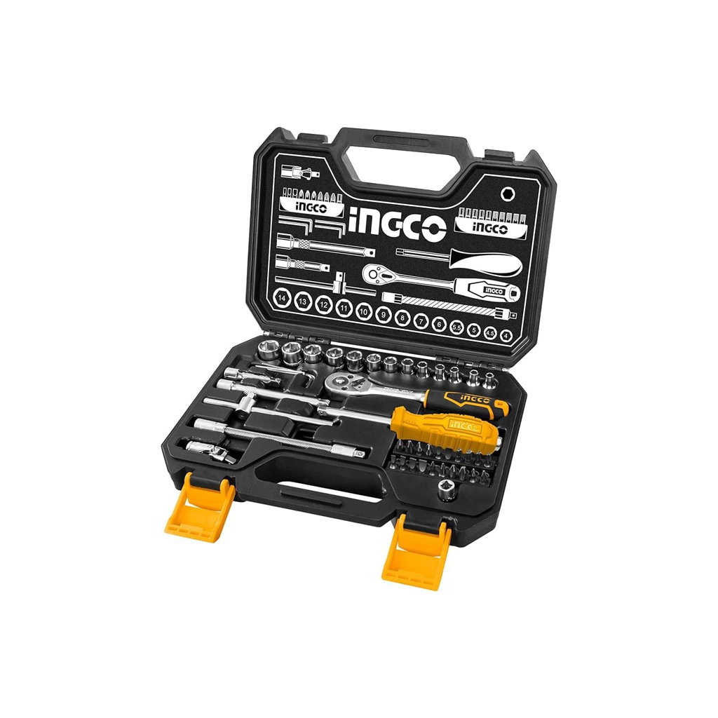 Ingco 45 Pcs 1/4" Socket Set