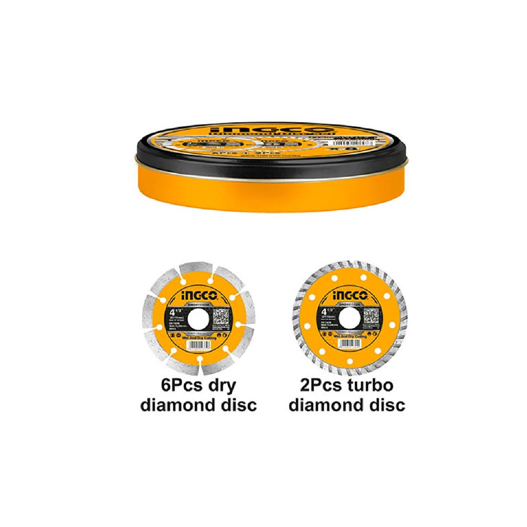 Ingco Diamond discs set
(8pcs/set)