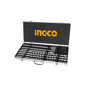 Ingco SDS Max hammer drill bit and chisel set