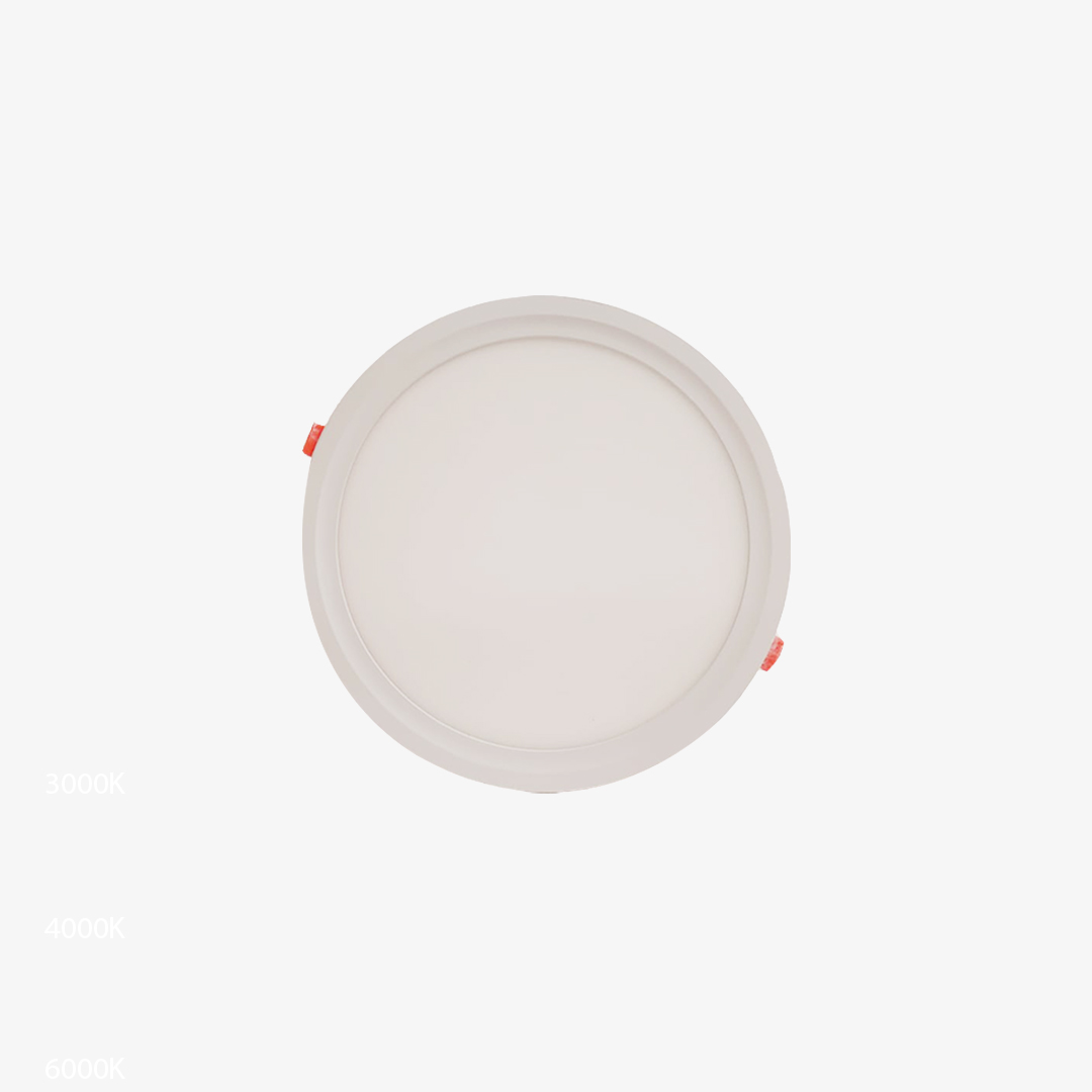 Down Light LED 12W (Down Light LED 12W 6000K 6'' ROUND Panel WHITE - ABEE)