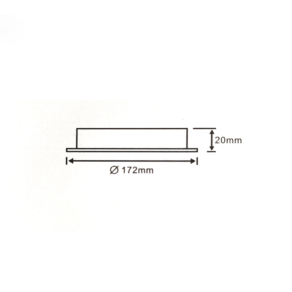 Downia Spain - Down Light LED 12W (Down Light LED 12W 6000K 6" Panel ROUND WHITE Downia Spain)