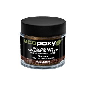 Ecopoxy - Polyester Color Glitter 15g : Brown