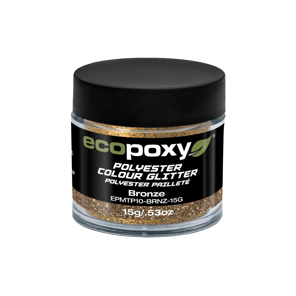 Ecopoxy - Polyester Color Glitter 15g : Bronze