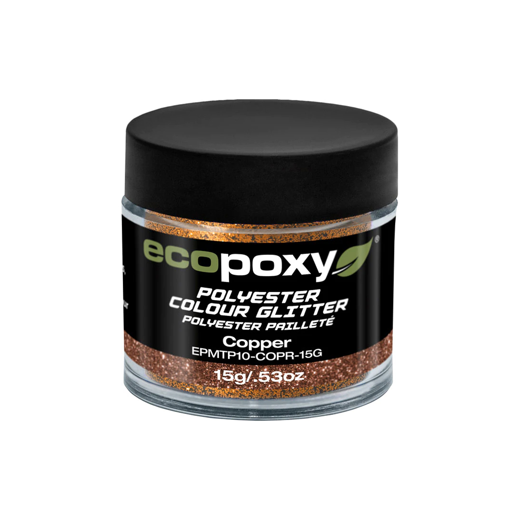 Ecopoxy - Polyester Color Glitter 15g : Copper