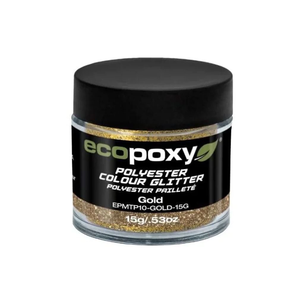 Ecopoxy - Polyester Color Glitter 15g : Gold