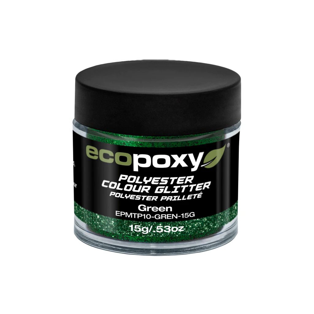 Ecopoxy - Polyester Color Glitter 15g : Green