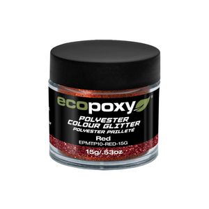 Ecopoxy - Polyester Color Glitter 15g : Red