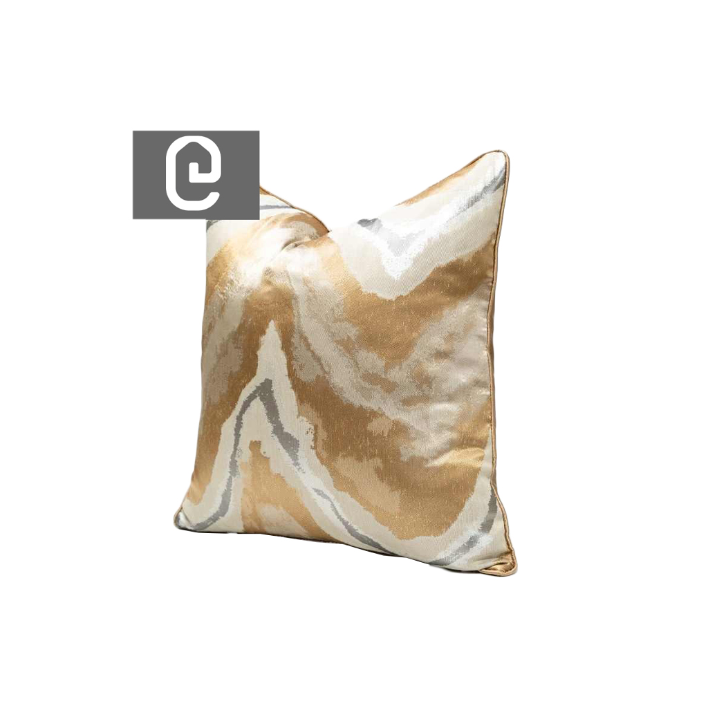 Buy Gold Marble Cushion - 50*50cm Online | Living Room Furniture | Qetaat.com