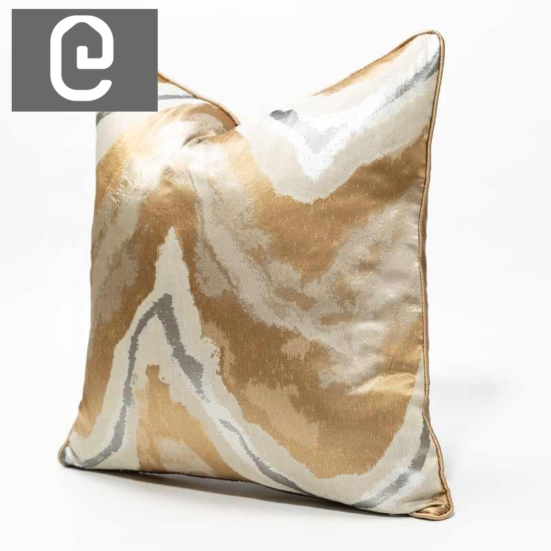 Buy Gold Marble Cushion - 50*50cm Online | Living Room Furniture | Qetaat.com