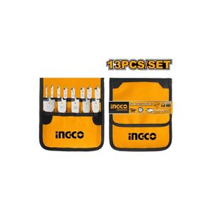 Ingco 13 Pcs flat wood drill bits set