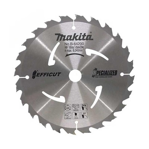 Makita Efficut TCT Saw Blade (Wood) 190 X 20 X 24 Teeth