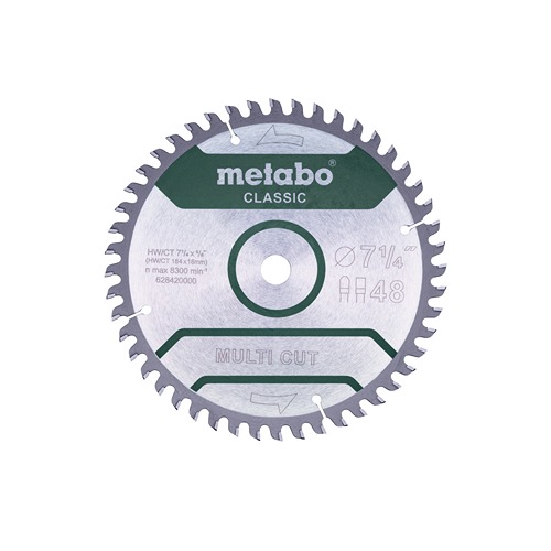 Saw Blade “Multi Cut – Classic”, 7.25X0.625 Z48 Fz/Tz 5° /B (628420000)