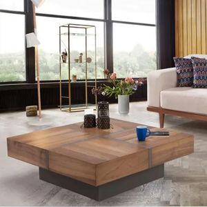 1025-01 Tual Coffee Table (Walnut – Anthracite)