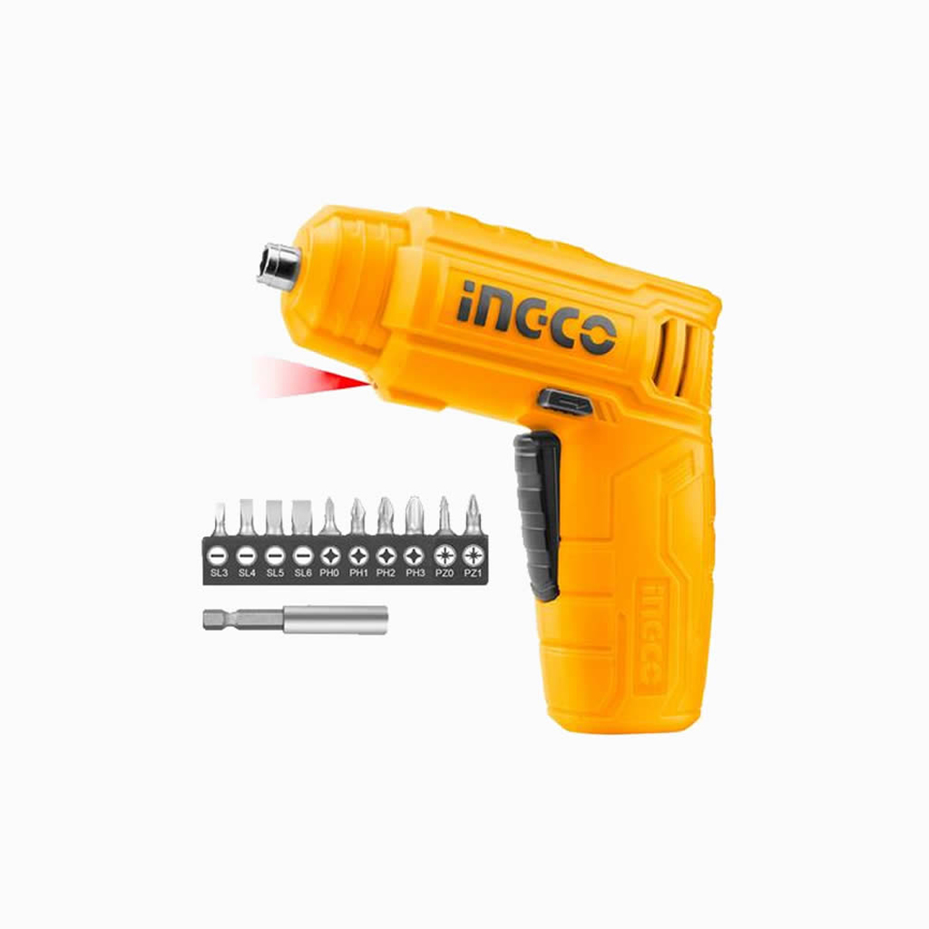 Ingco Lithium-Ion Cordless Screwdriver - 4V