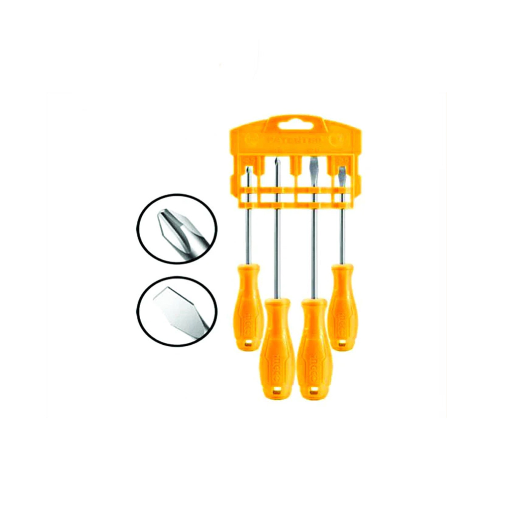 Ingco 4 pcs screwdriver set