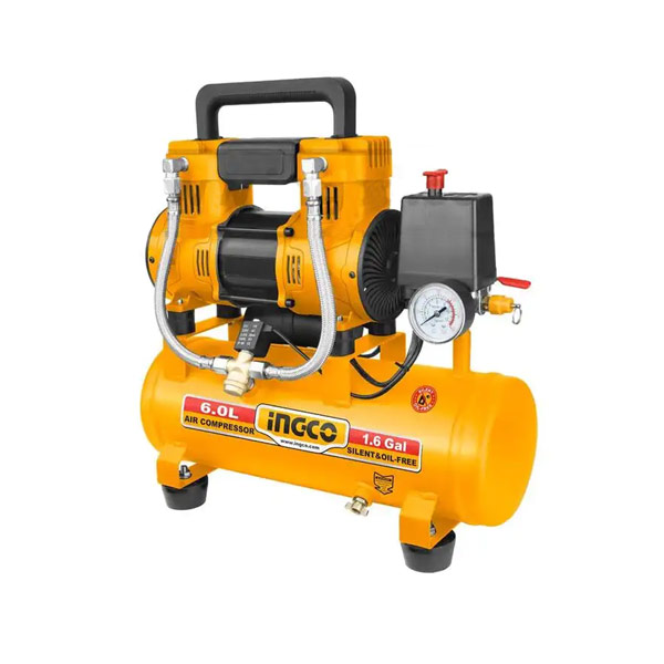 INGCO Air Compressor 6L 1.5HP Oil-Free ACS111062