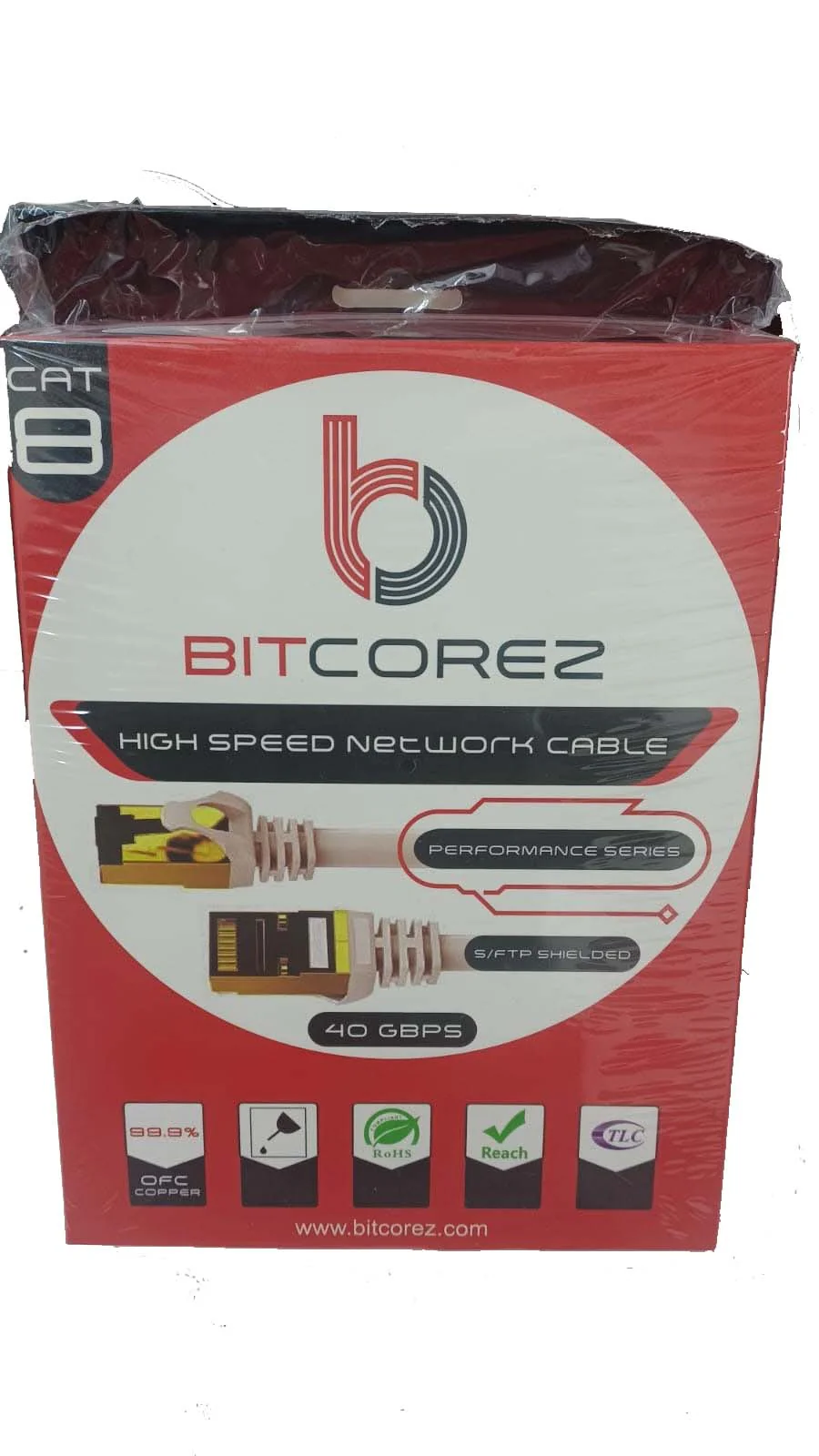 Bitcorez UTP CAT 8 Patch Cords PVC White (3M)