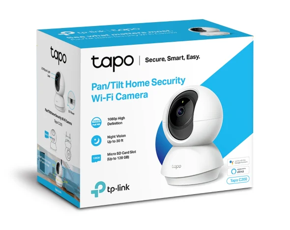 TP-Link Pan/Tilt Home Security Wi-Fi Camera-360 TAPO-C200