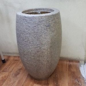 Flower Pot - Size : Flask Sand  Stone Dia 41 X Ht 62 Cm 